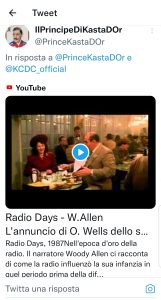 Radio Days di Woody Allen - l